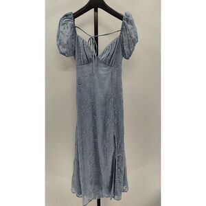 Lulus Blue Basic Sleeved Dress S